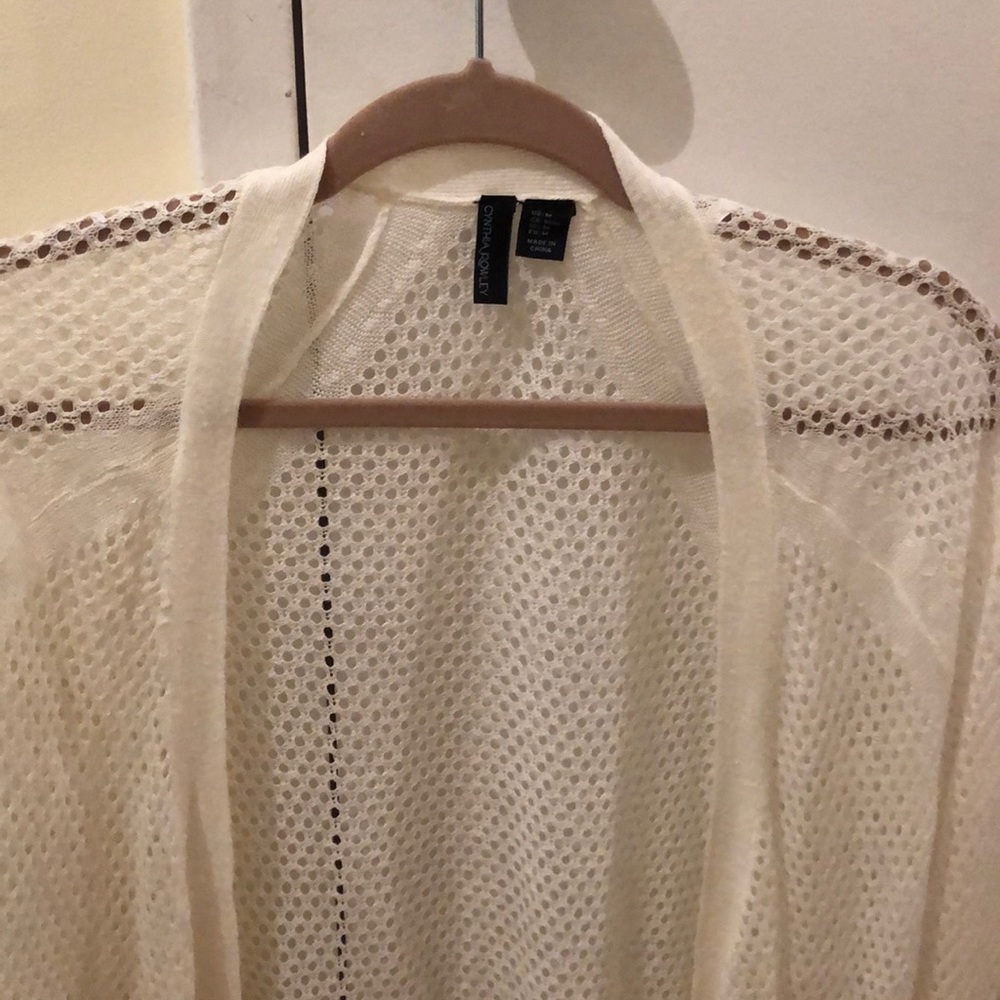 Open cardigan! Perfect for spring.
